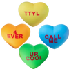 OMG Fo' Sqweezy Conversation Hearts - Multiple Colors
