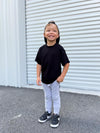 Little Bipsy - Over-sized Bamboo Tee in Black