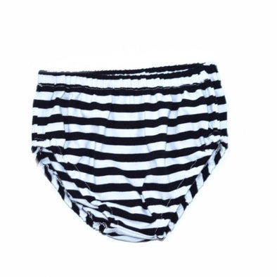 Baby diaper cover black and white stripes