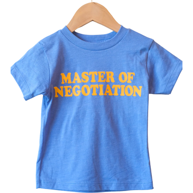 Ambitious Kids - Master of Negotiation Tee in Vintage Blue