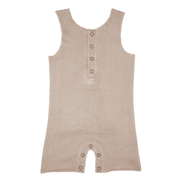 L'oved Baby - French Terry Two-Sized Romper in Oatmeal (9-12mo and 12-18mo)