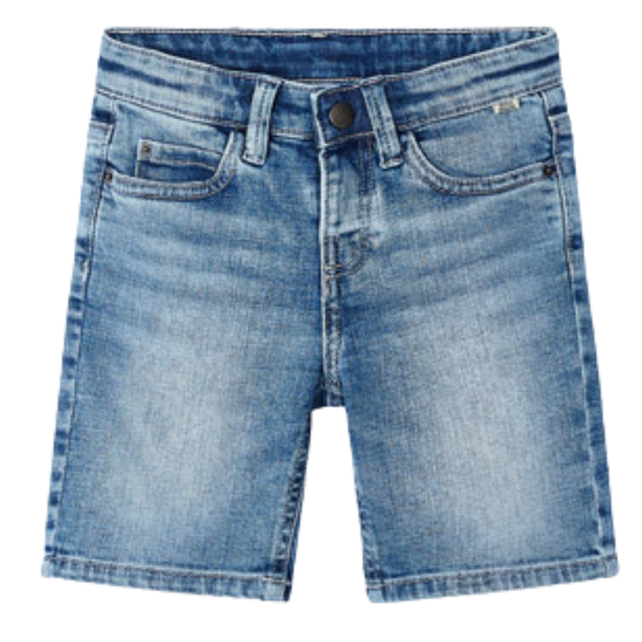 Mayoral - Boys Basic Denim Shorts in Medium Blue