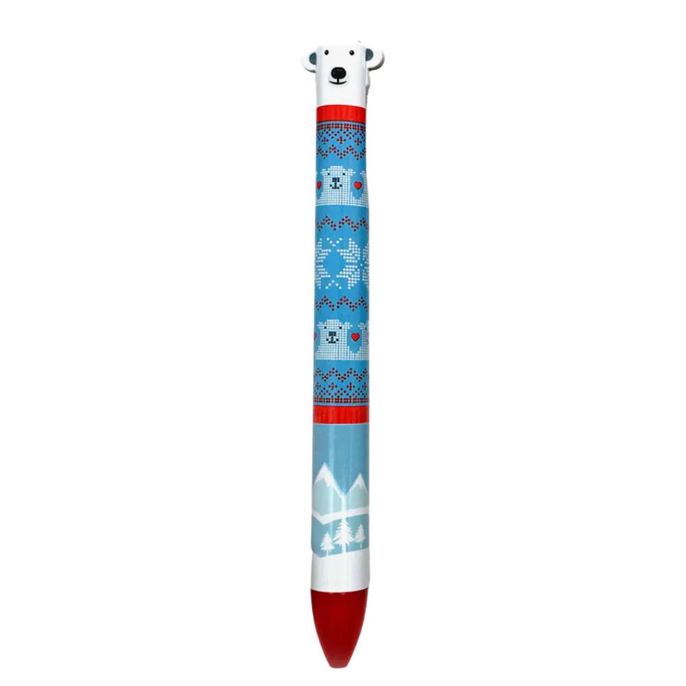 Snifty - Twice As Nice Holiday Two-Color Click Pen - 6 Styles