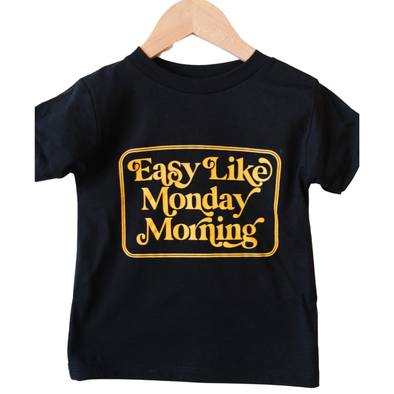 Ambitious Kids - Easy Like Monday Morning Tee in Black