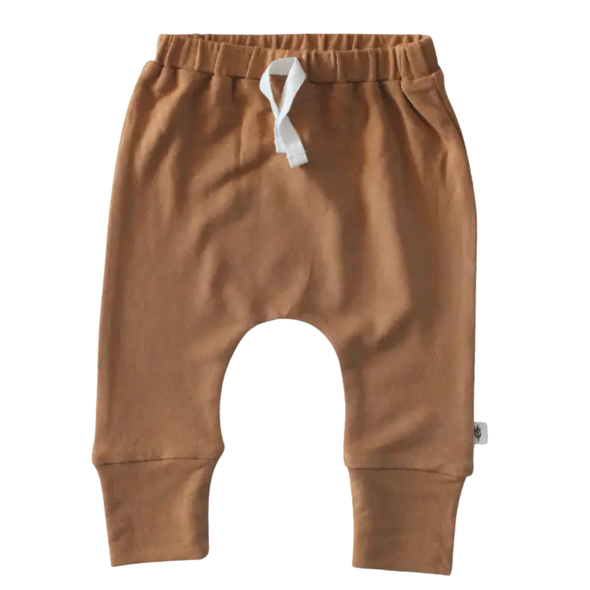 Babysprouts Slim Harem Pants in Butterscotch (0-3mo)
