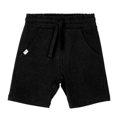 Miles - Terry Shorts in Black