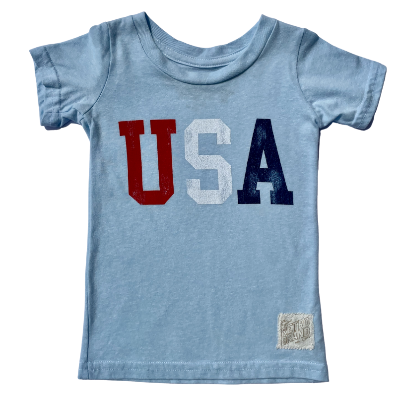 kids USA tshirt for 4th of july