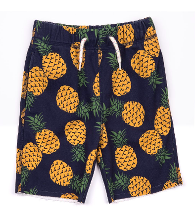 Appaman - Boys Camp Shorts in Navy with Pineapples