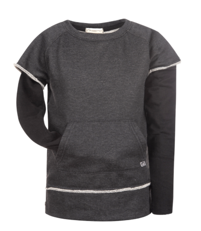 Appaman freestyle sweatshirt heather charcoal