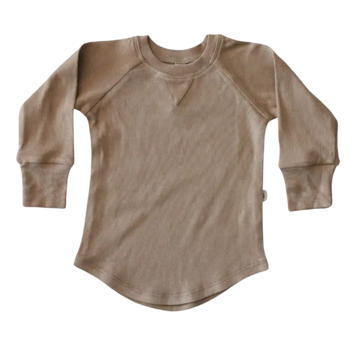 Babysprouts Ribbed long sleeve taupe