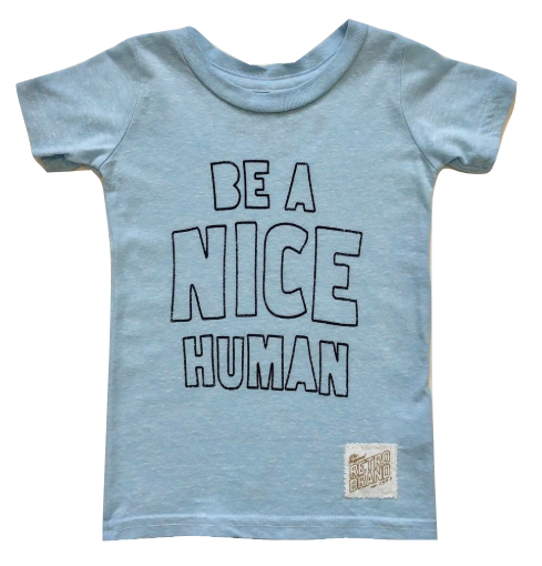 Be A Nice human kids tee