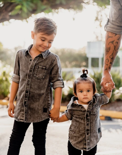Toddler Boys' Long Sleeve Woven Shirt And Denim Suspender Set - Cat & Jack™  White : Target