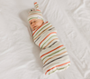 Copper Pearl - Newborn Top Knot Hat in Linus