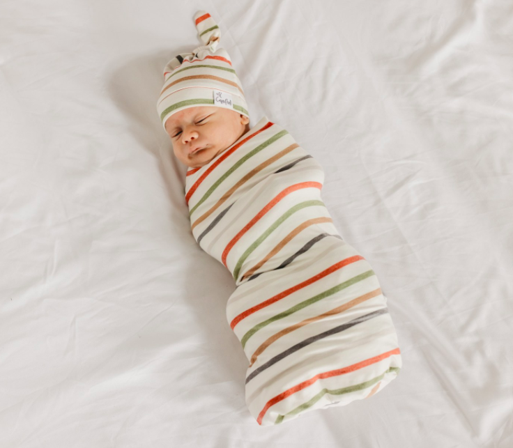 Copper Pearl - Stretch-Knit Swaddle Blanket in Linus