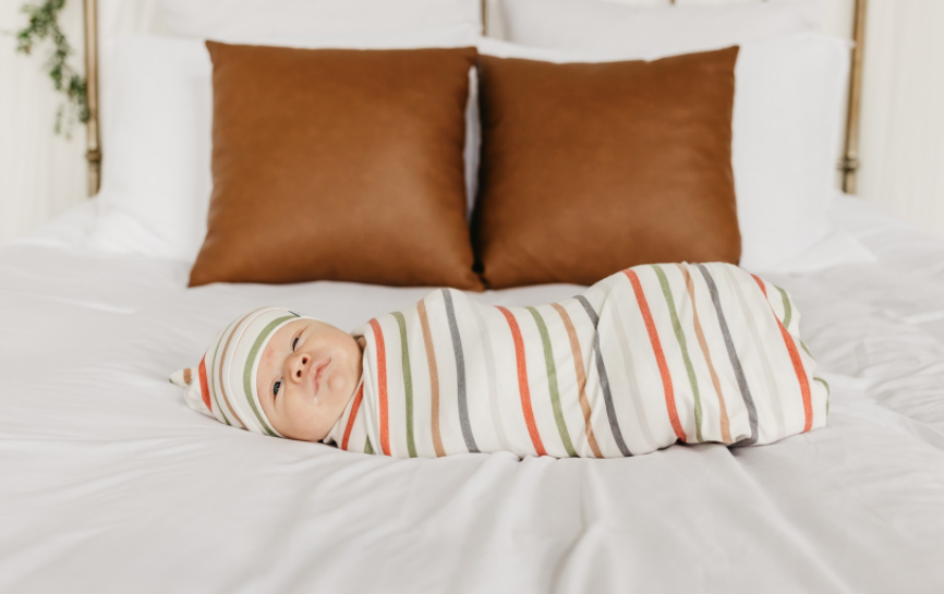 Copper Pearl - Stretch-Knit Swaddle Blanket in Linus
