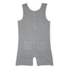 L'oved Baby - French Terry Two-Sized Romper in Mist