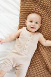 L'oved Baby - French Terry Two-Sized Romper in Oatmeal (9-12mo and 12-18mo)