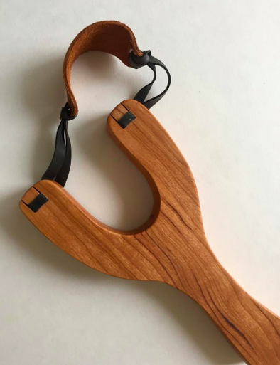 Fact + Fiction - Wooden Slingshot with Felt Balls