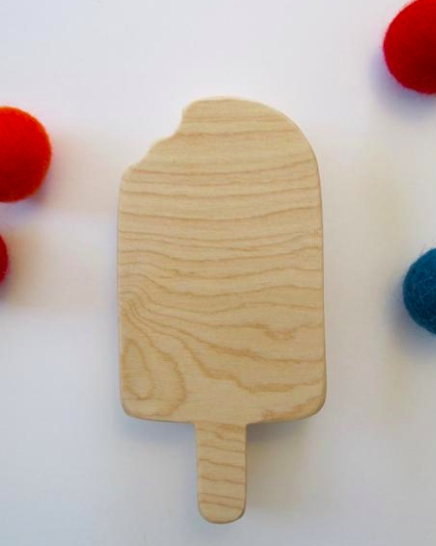 Fact + Fiction - Wooden Popsicle Teether