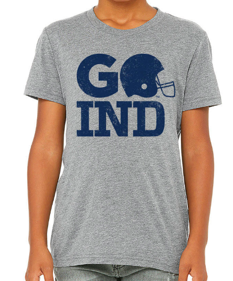 GO IND - Colts Tee in Heather Grey