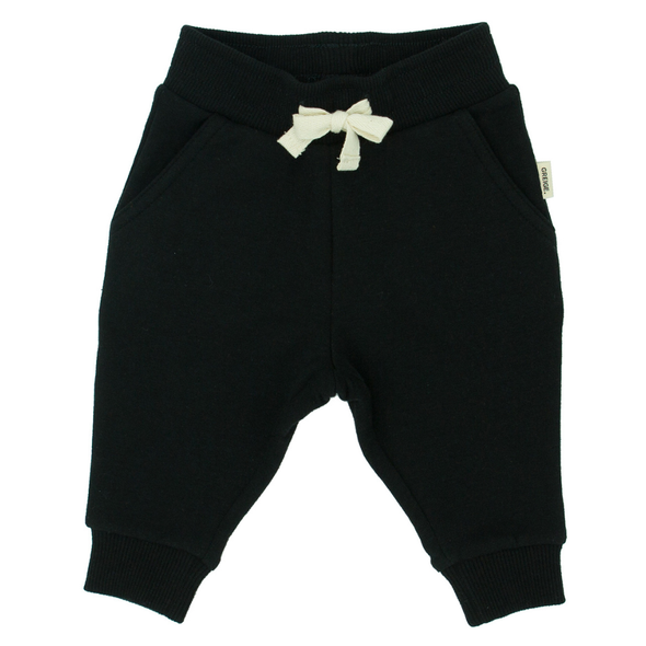 Greige - Bamboo Fleece Sweatpant in Black