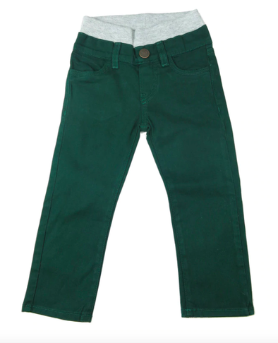 Hoonana - Stretch Twill Pants in Hunter Green