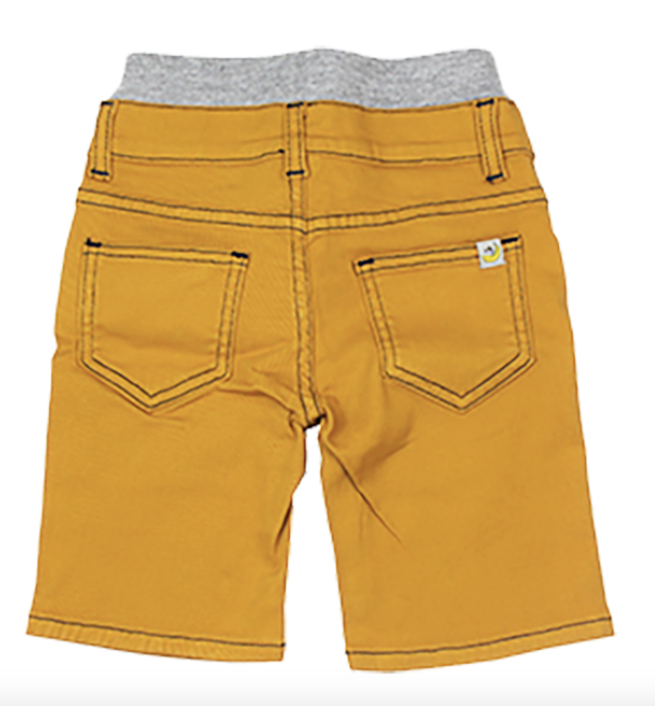 Hoonana - Stretch Twill Shorts in Yellow Gold