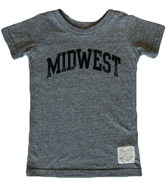 Kids Midwest tee in heather grey