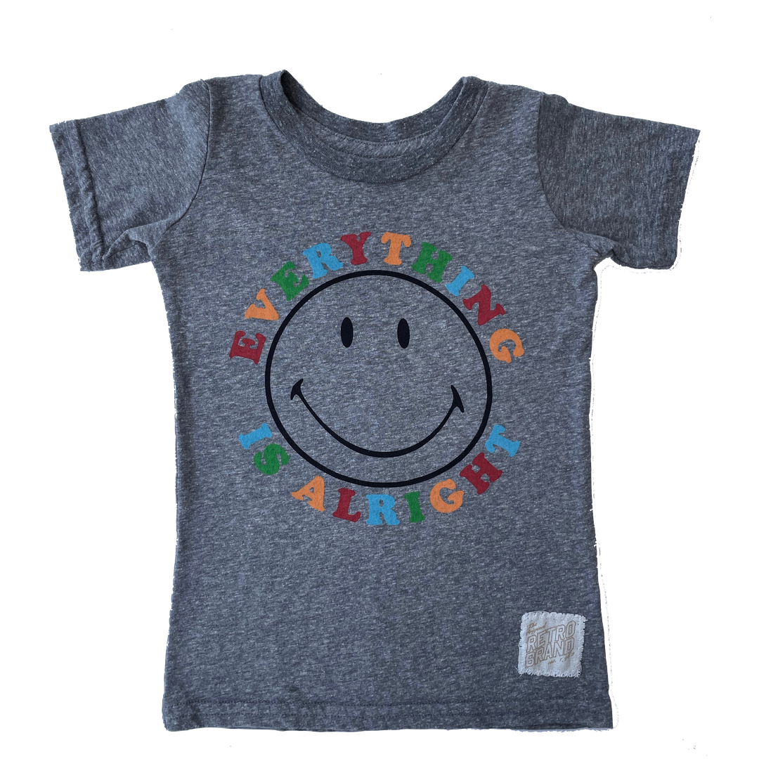 Everything is alright smiley tee