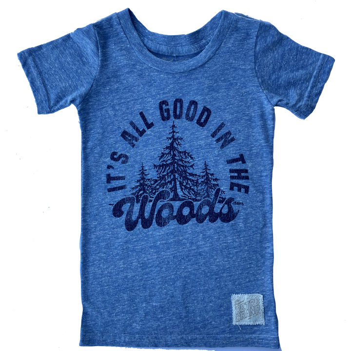 Retro Brand - It's All Good in the Woods in Heather Blue