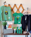 Retro Brand - Lucky Long-Sleeve Tee in Green