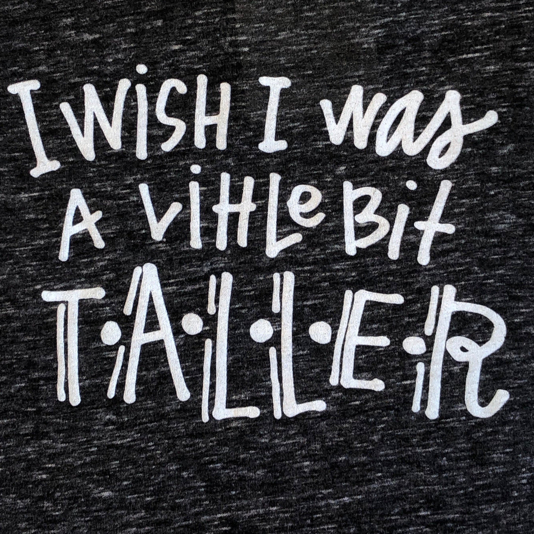 Roman & Leo - I Wish I Was a Little Bit Taller Ringer Tee in Charcoal