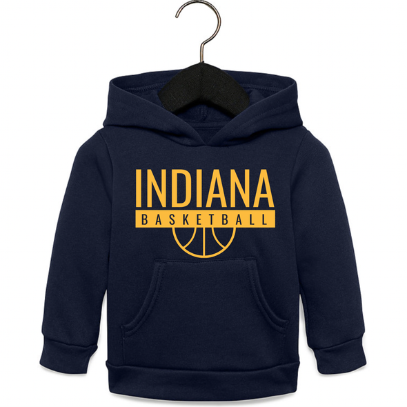 Indiana Basketball Hooded Sweatshirt in Navy and Gold
