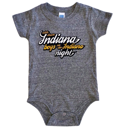 Indiana boys baby onesie