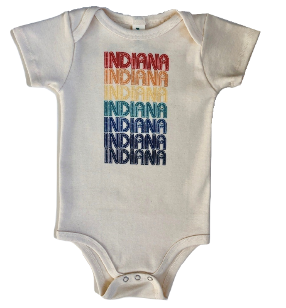 Indiana baby onesie