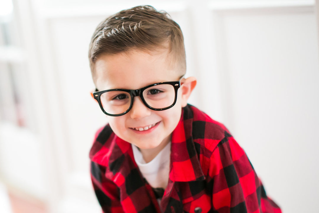 Kids hipster no lens glasses wayfarer frames
