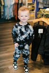 boys black tie dye sweatshirt