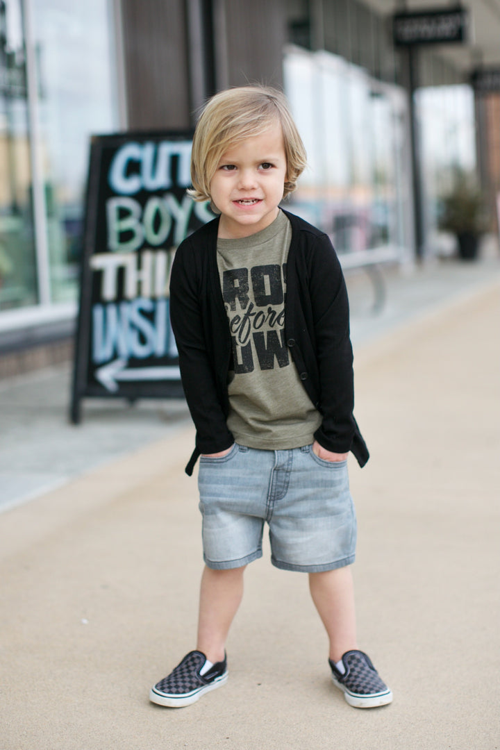 baby boy grey shorts