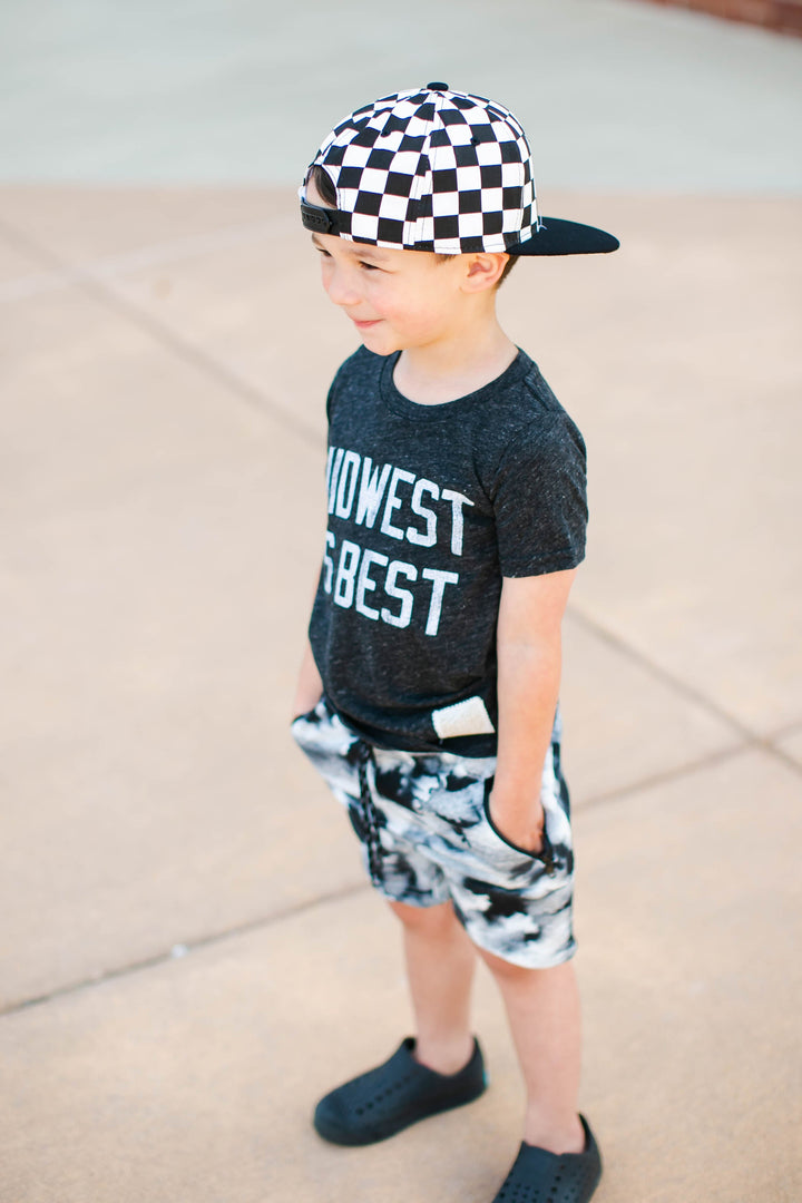 toddler checkered hat