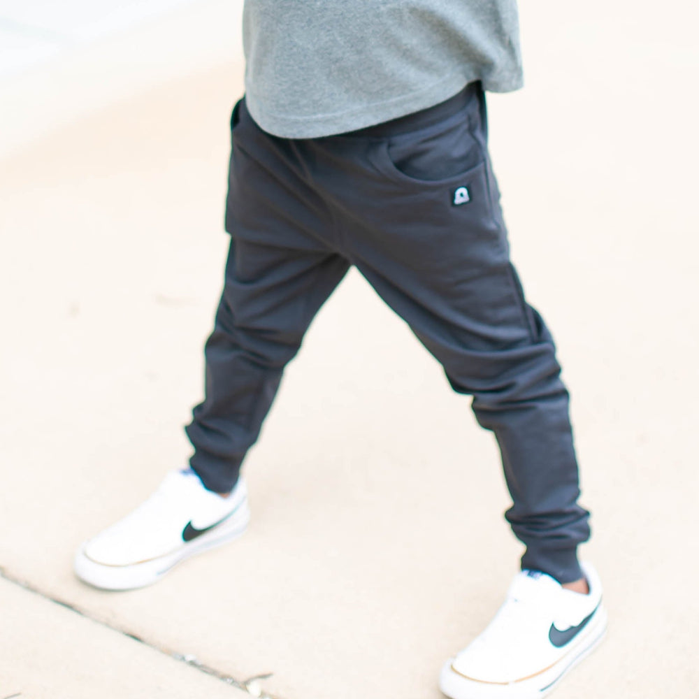 Rags black joggers