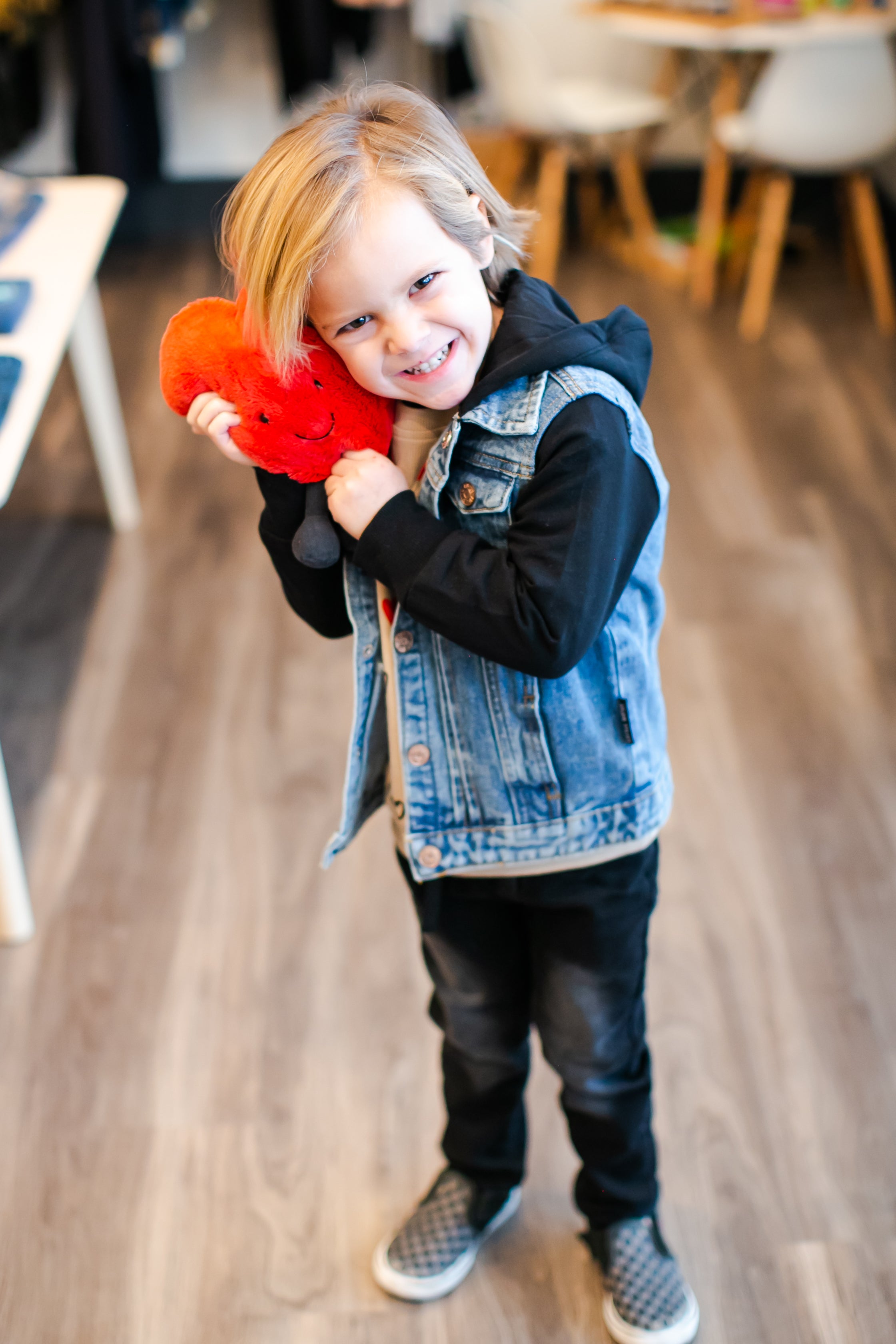 Little bipsy discount hooded denim jacket