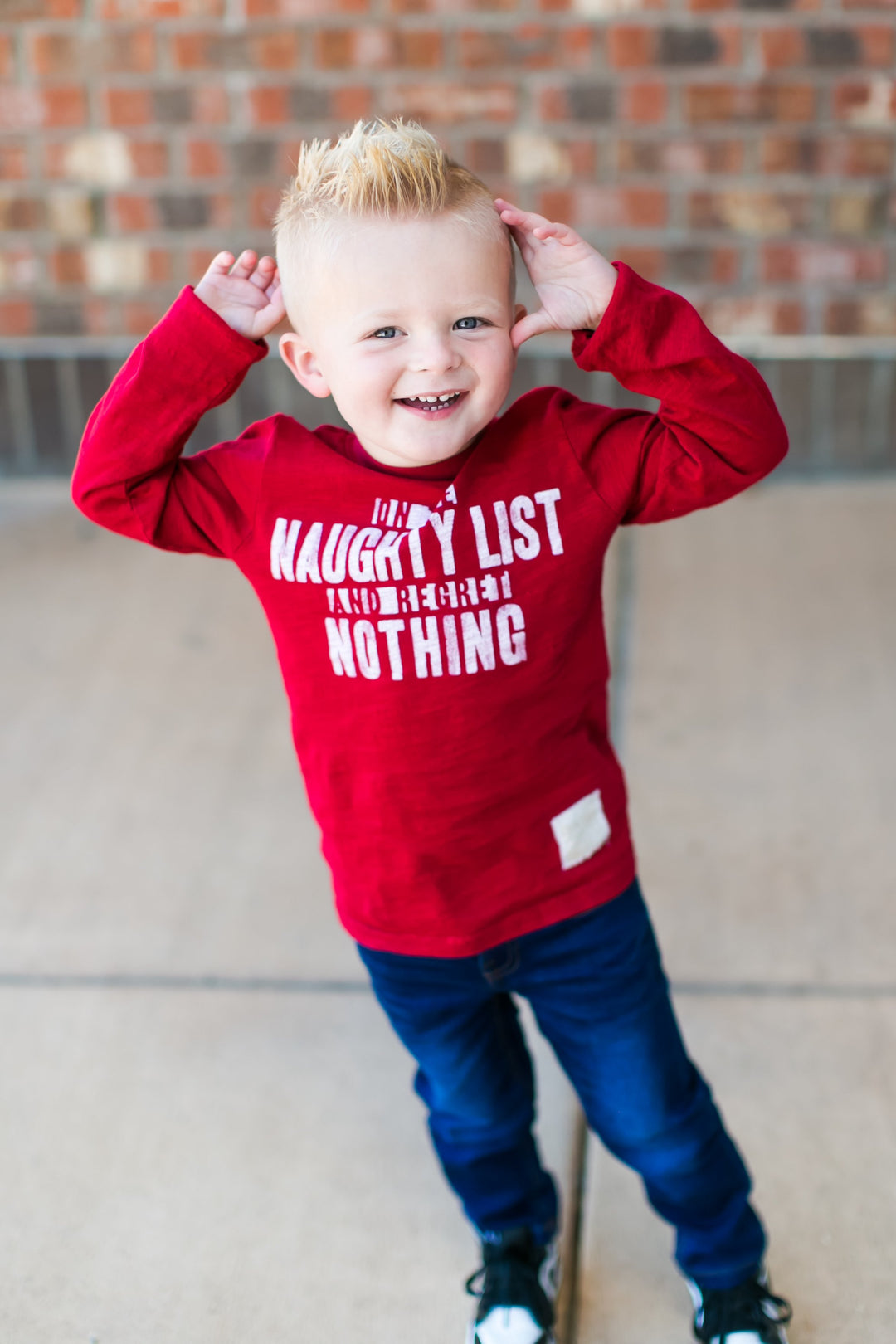 Retro Brand - Naughty List Tee in Red