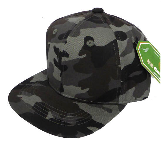 Baby and Children's Camo SnapBack Hat in Grey