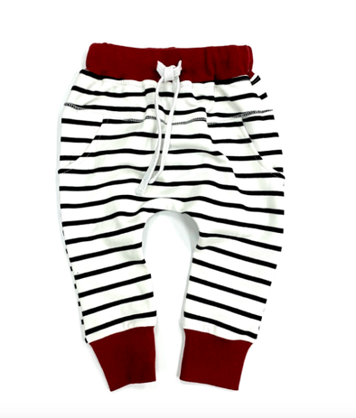 Little Bipsy striped jogger maroon