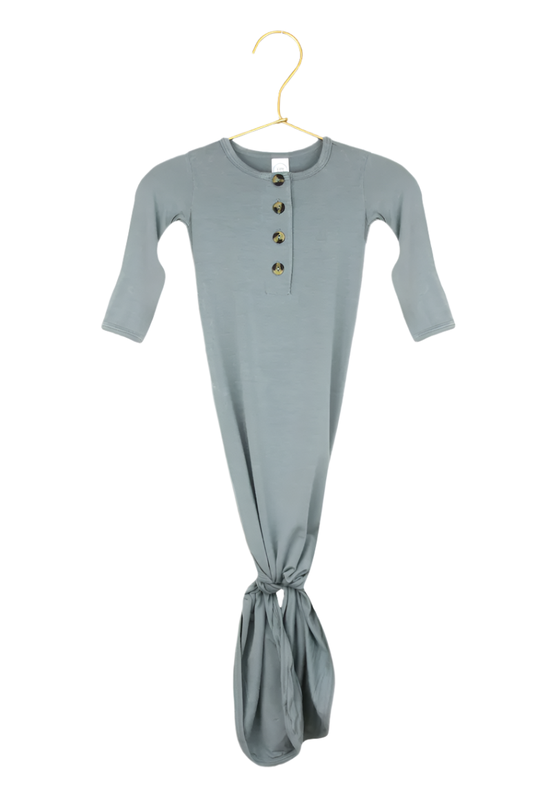 Lou Lou & Co Leo Dusty Blue baby gown