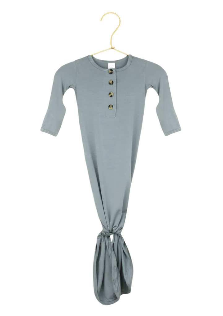 Lou Lou & Co Leo Dusty Blue baby gown