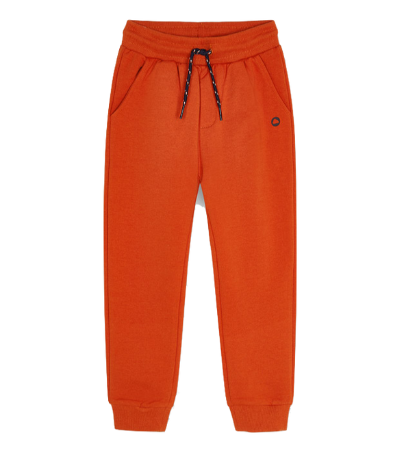 Mayoral boys fleece joggers in orange