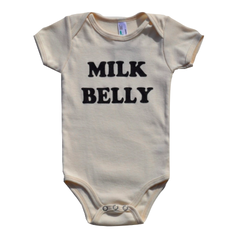 Milk Belly baby onesie