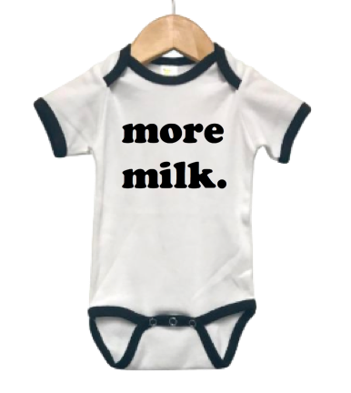 More milk baby onesie