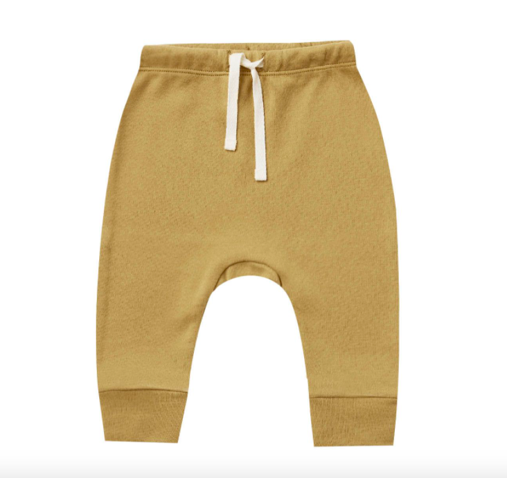 Quincy Mae gold baby pants